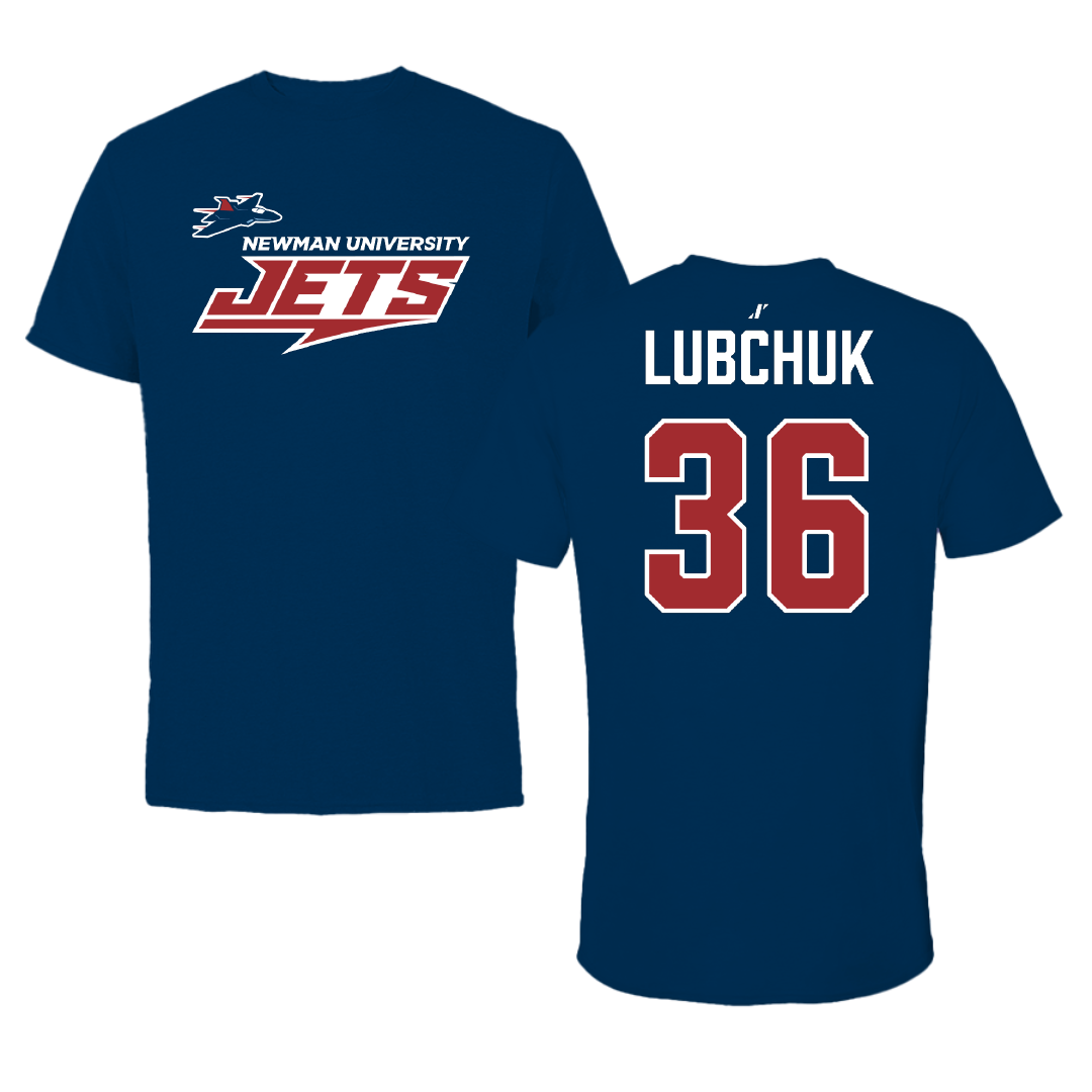 Newman University Baseball Navy General Performance Tee - #36 Christopher Lubchuk