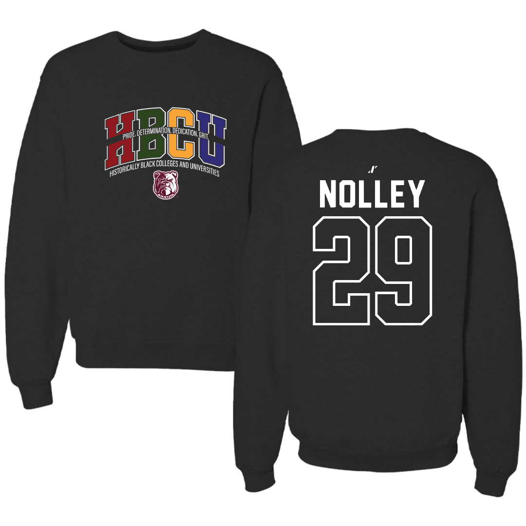 Alabama A&M University Baseball Black HBCU Crewneck - #29 Jordan Nolley