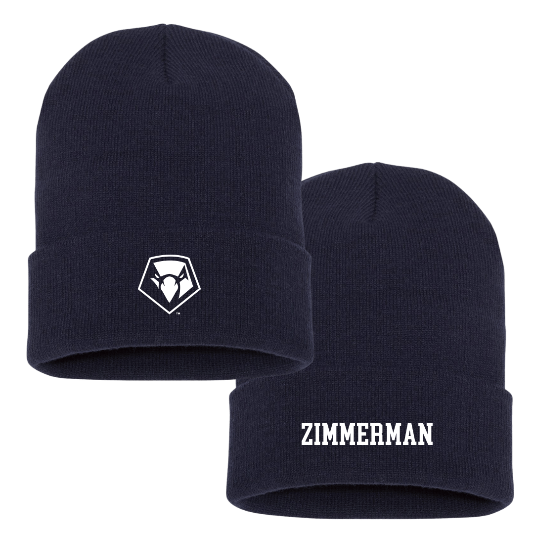 Point University Lacrosse (M) Navy Beanie - #20 Cooper Zimmerman