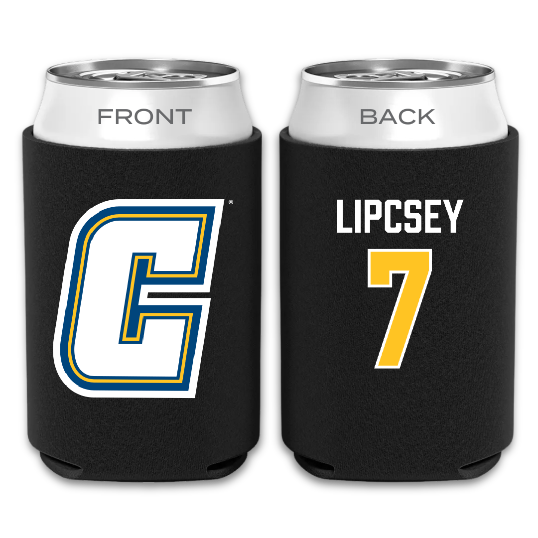 Coker University Baseball Black Can Cooler - #7 Matthew Lipcsey