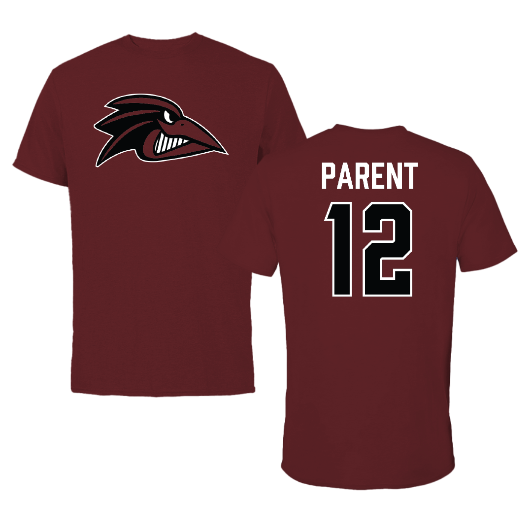 Franklin Pierce University Baseball Maroon Performance Tee - #12 Steven Parent
