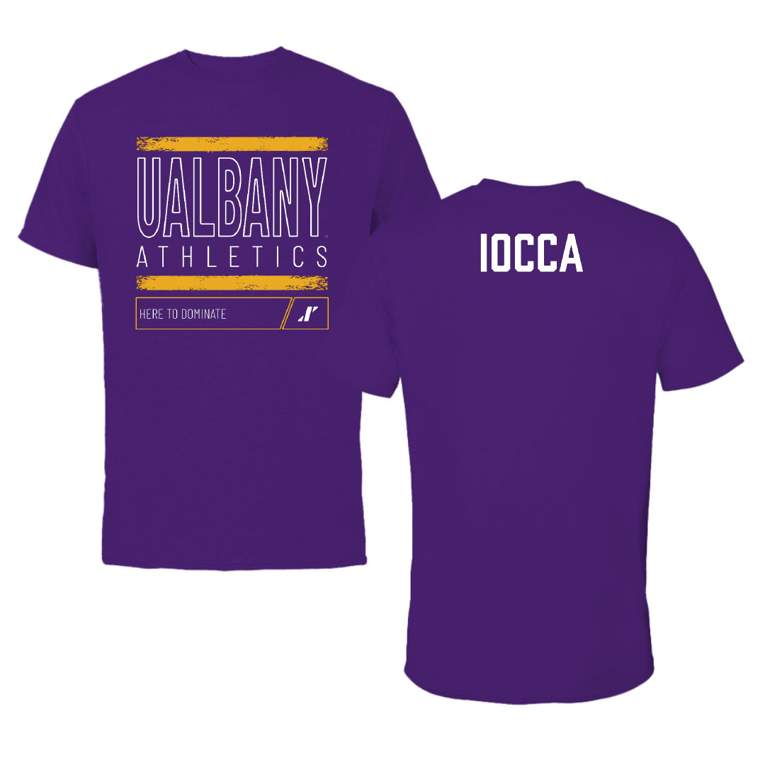 University at Albany TF and XC Purple Dominate Tee - Katie Iocca