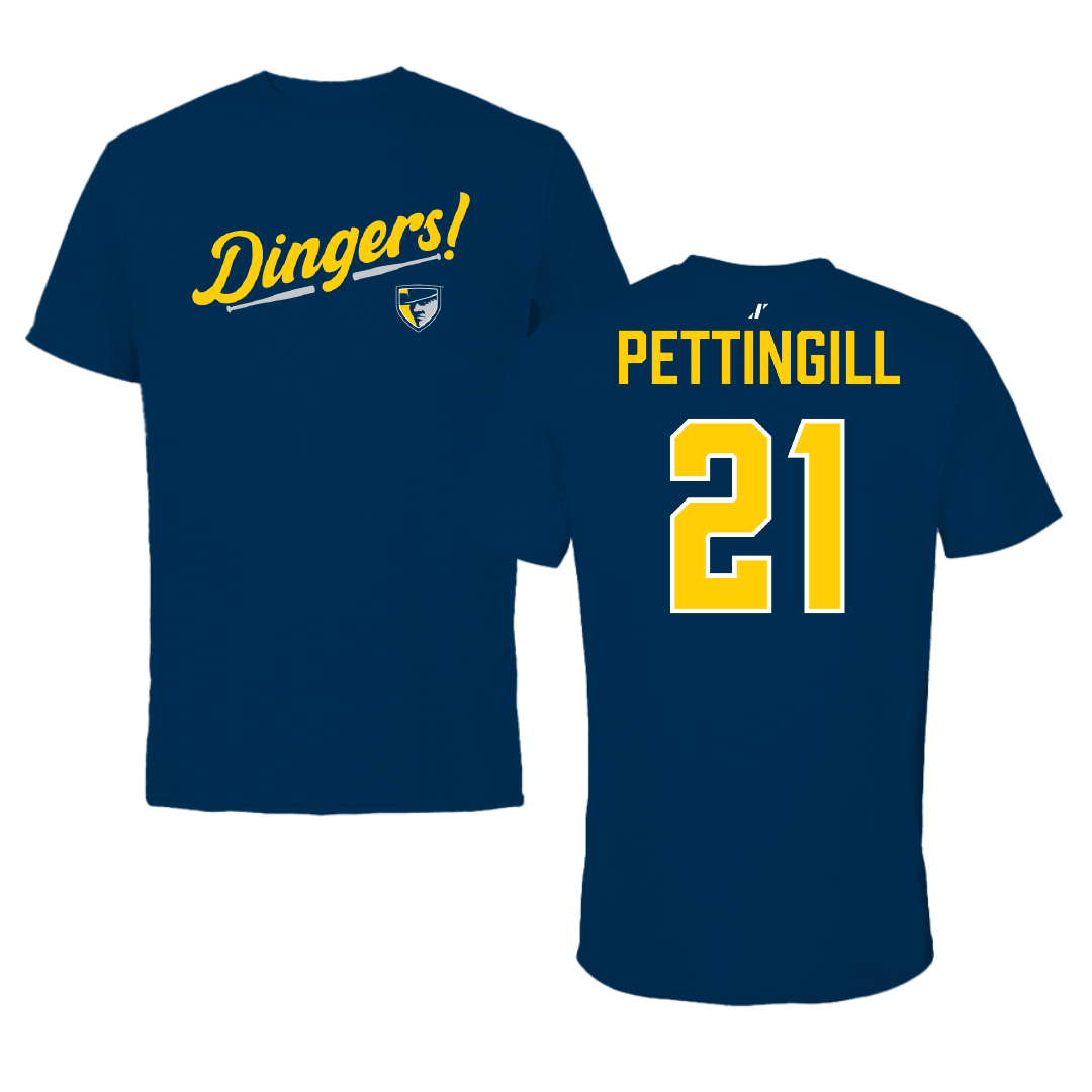 Regis University (Colorado) Baseball Navy Dingers Performance Tee - #21 Mason Pettingill