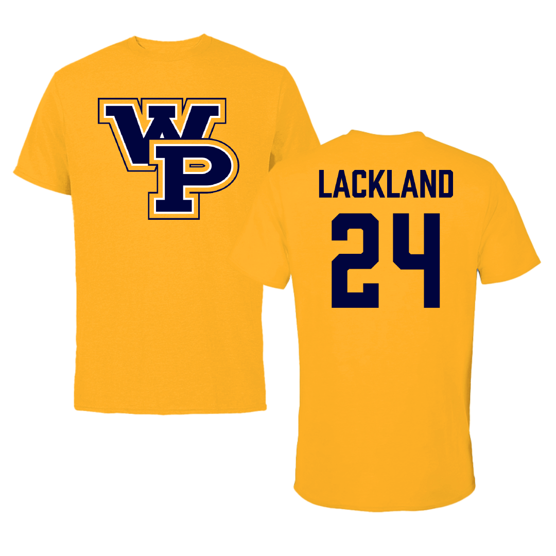 William Penn University Basketball (M) Gold Performance Tee - #24 Douglas Lackland