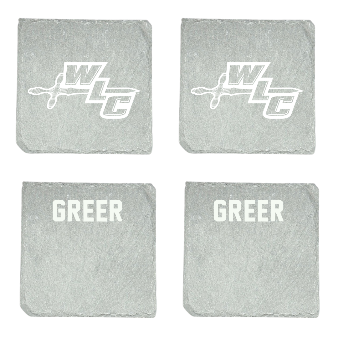 Wisconsin Lutheran College TF and XC Stone Coaster (4 Pack)  - Hunter Greer