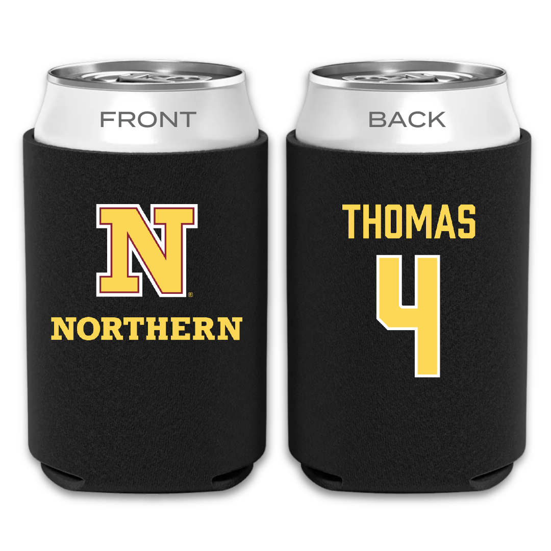 Northern State University Football Black Can Cooler - #4 Kyle Thomas