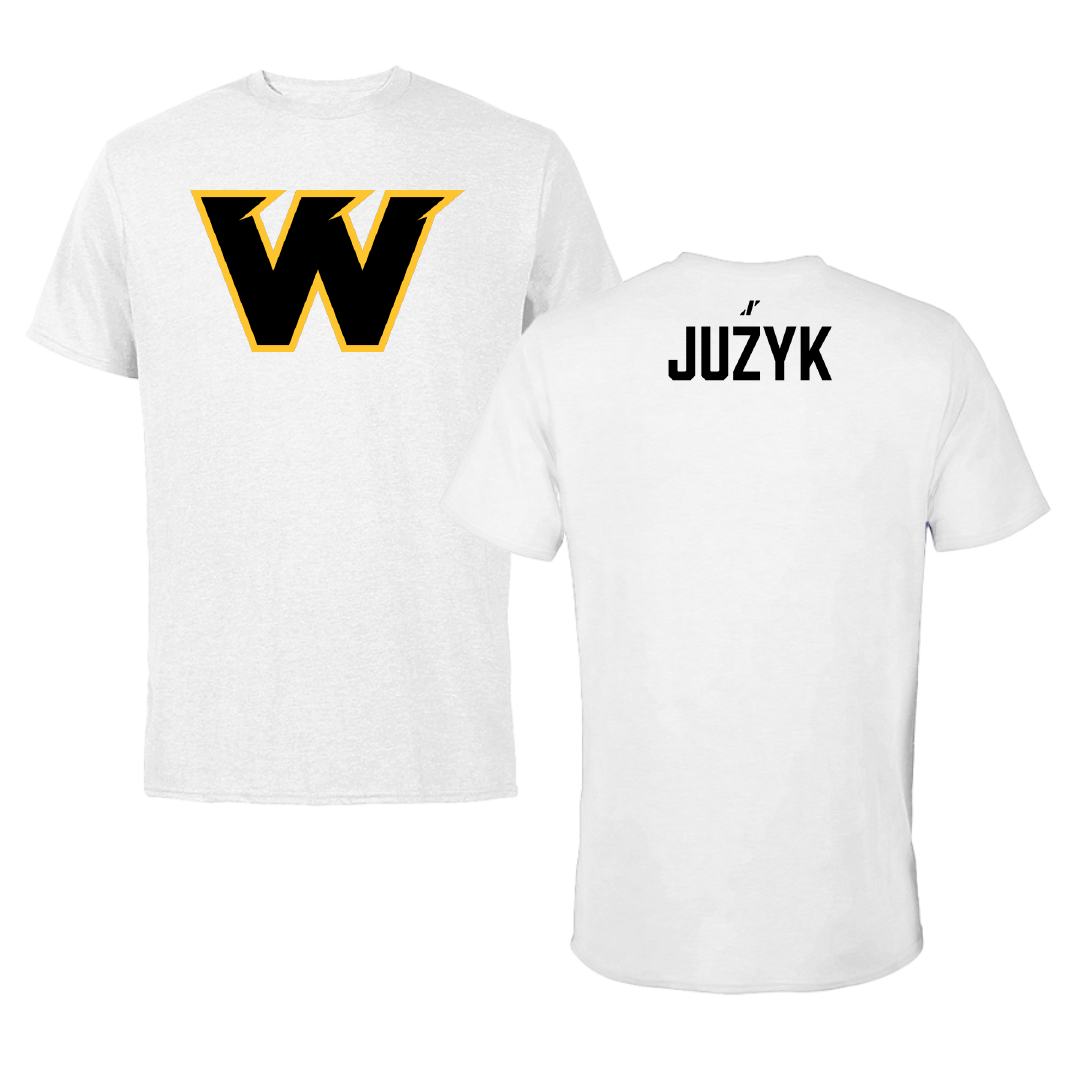 Wayne State College (Nebraska) TF and XC White Tee - Vendell Juzyk