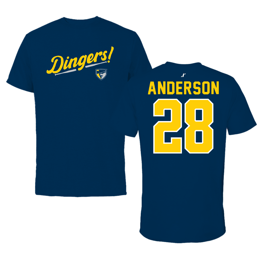 Regis University (Colorado) Baseball Navy Dingers Tee - #28 Matt Anderson