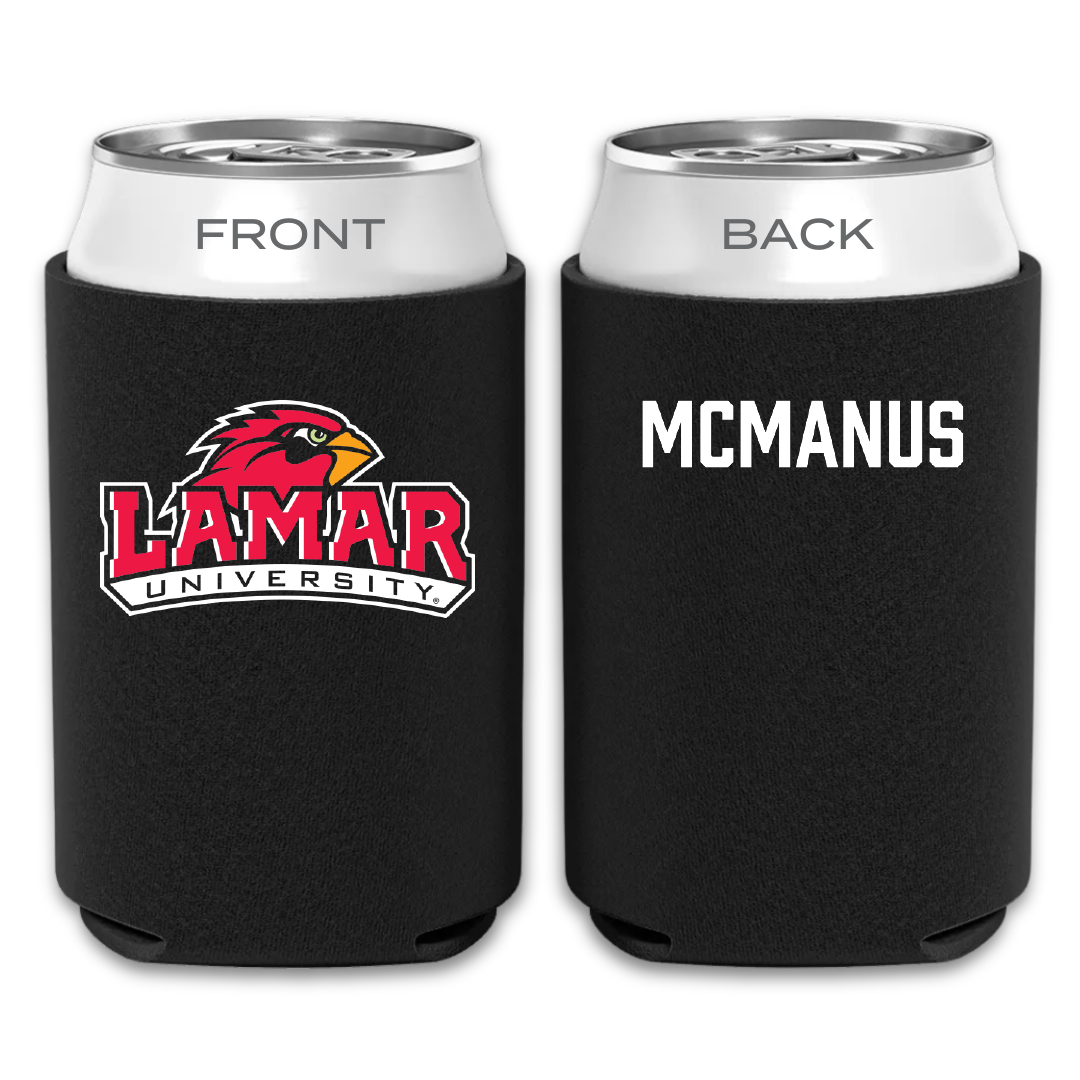 Lamar University Cheer Black Can Cooler - Hannah McManus