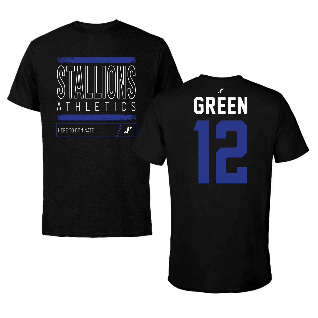 North American University Basketball Black Dominate Tee - #12 Desmond Green