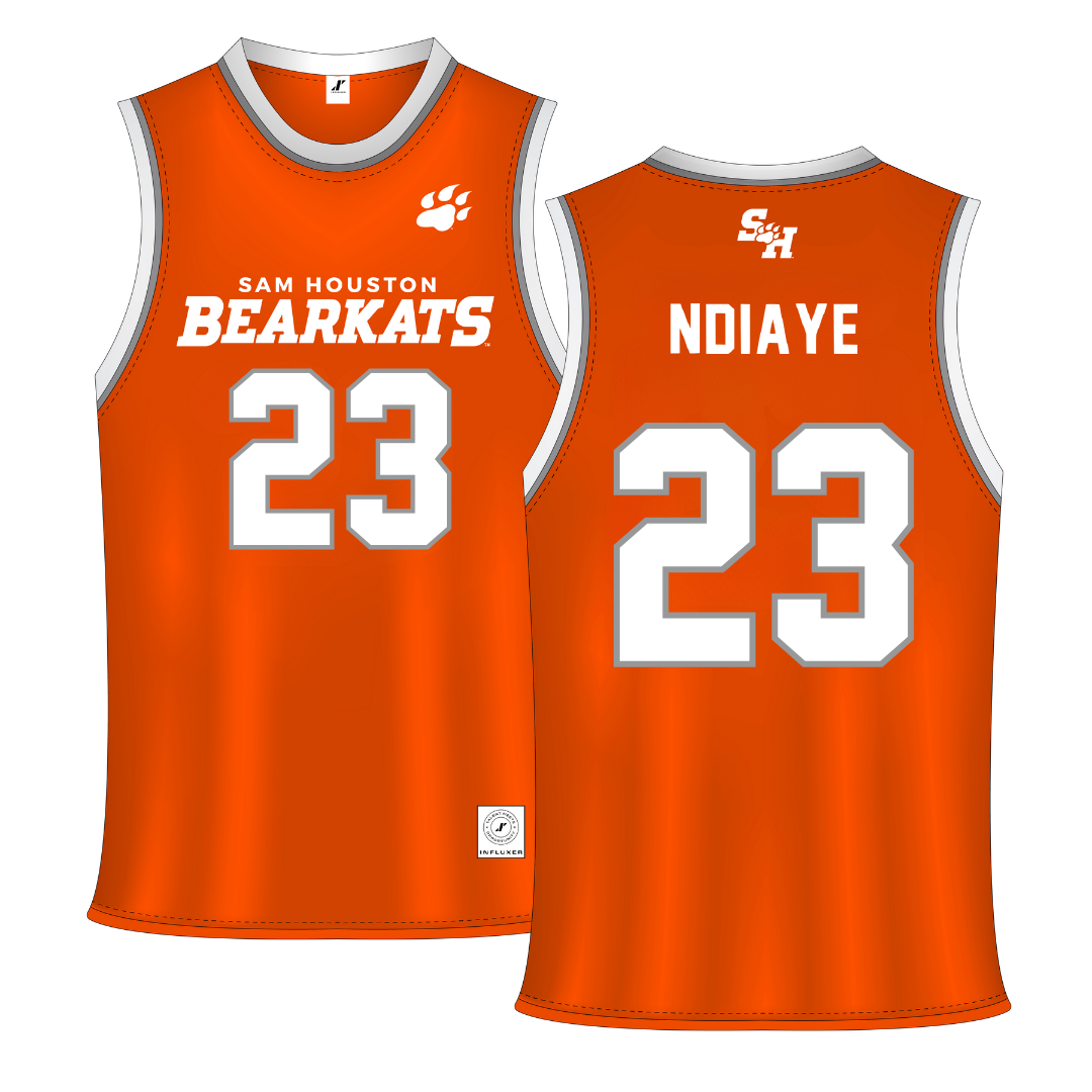 Sam Houston State University Orange Basketball Jersey - #23 Cheikh Ndiaye