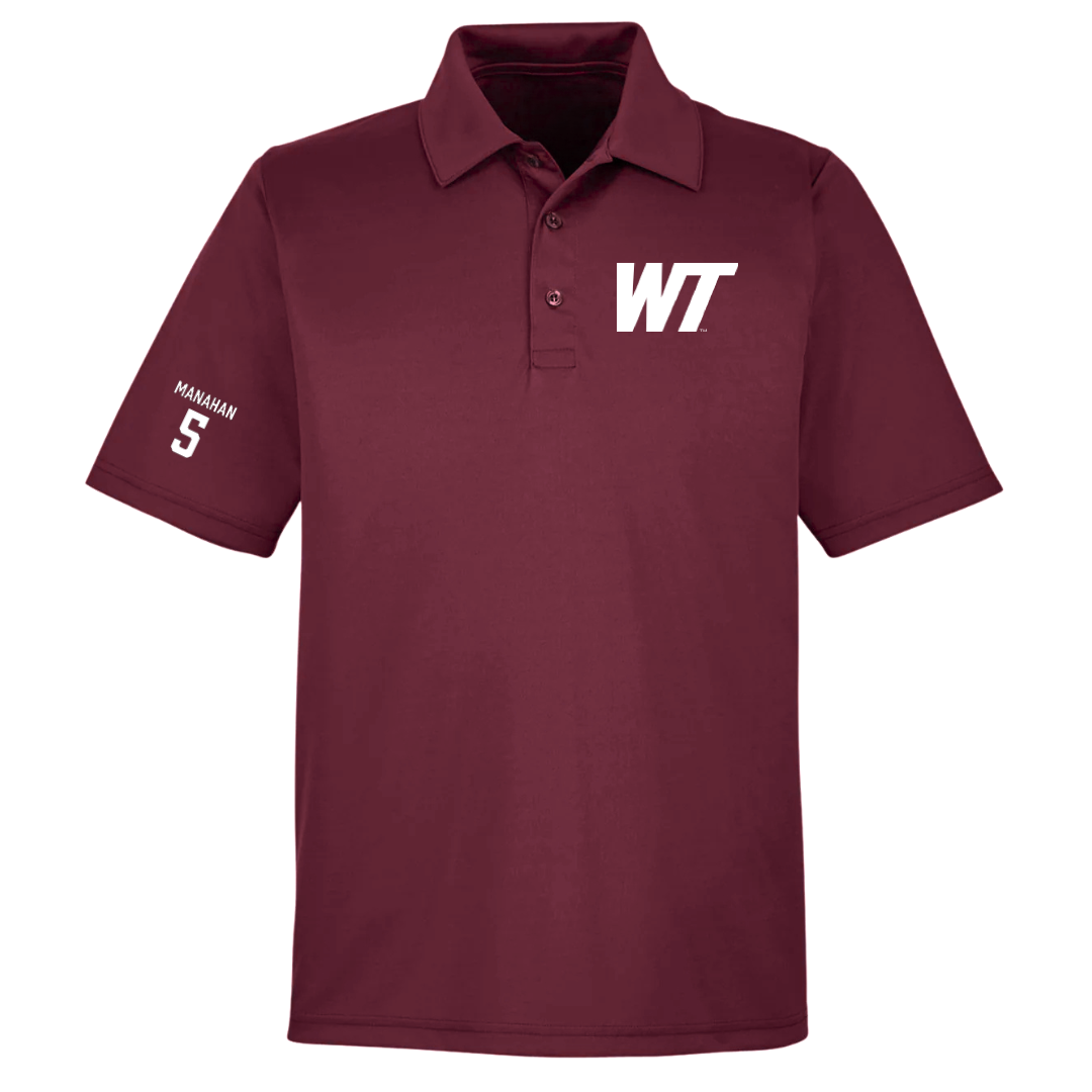 West Texas A&M University Football Maroon Polo - #5 Cam Manahan