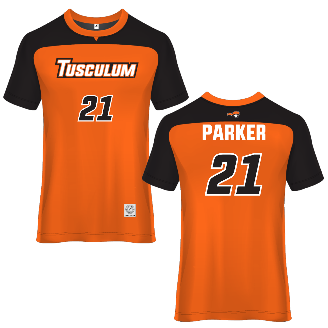 Tusculum University Orange Soccer Jersey - #21 Amya Parker
