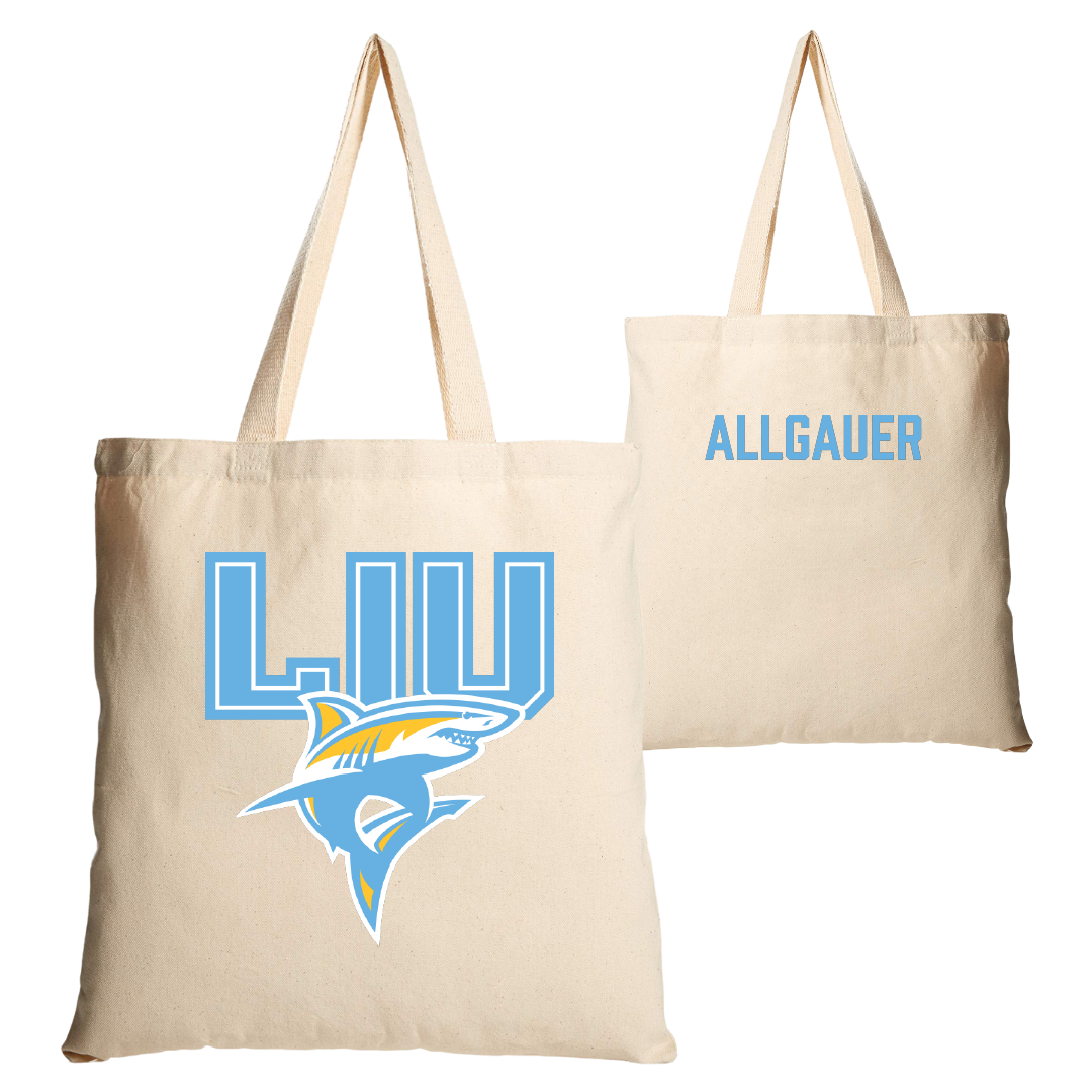 Long Island University Cheer Tan Canvas Tote Bag - Grace Allgauer