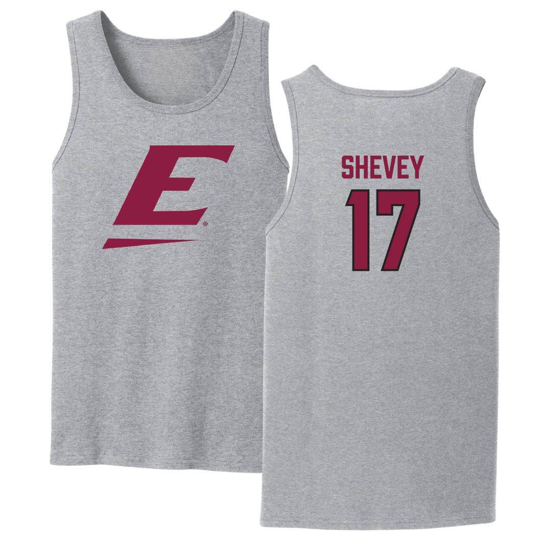 Eastern Kentucky University Baseball Sport Gray Tank Top - #17 Boone Shevey