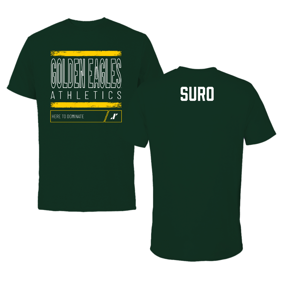 SUNY Brockport Wrestling (M) Forest Green Dominate Tee - Mason Suro