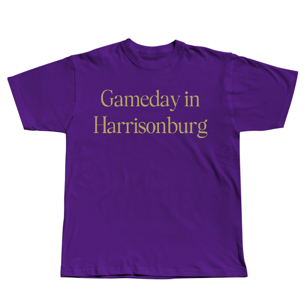 James Madison University Baseball Purple Gameday Tee - #22 Ryan Dooley
