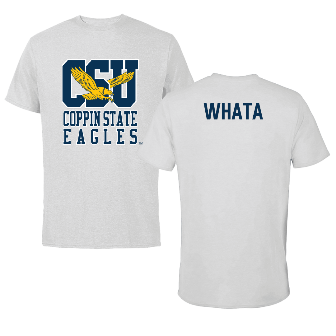 Coppin State University Tennis Light Gray Performance Tee - Tinashe Whata