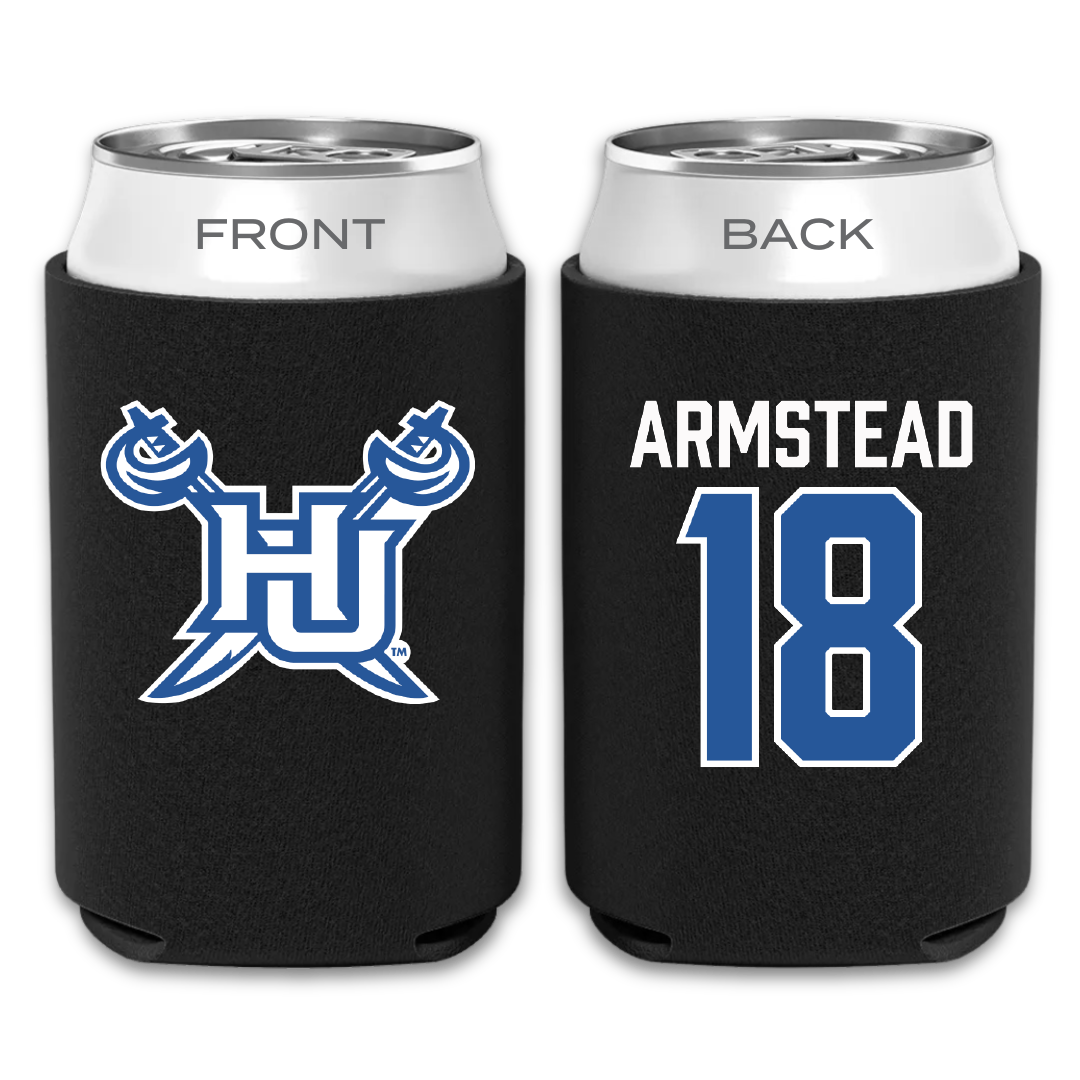 Hampton University Softball Black Can Cooler - #18 Santrea Armstead