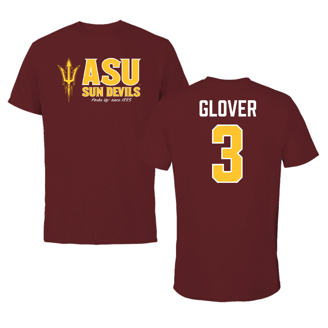 Arizona State University Volleyball Maroon General Tee - #3 Noemie Glover