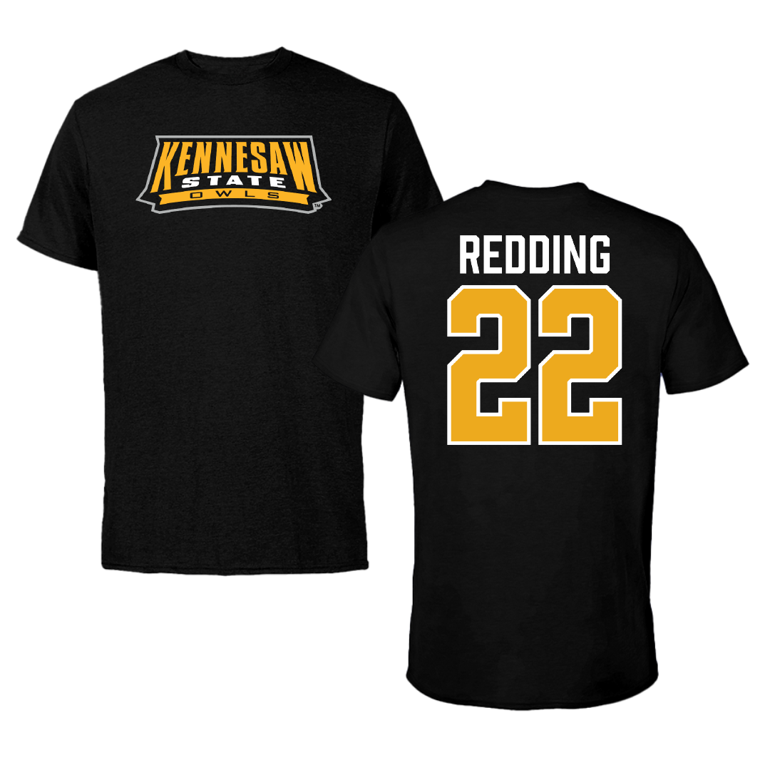 Kennesaw State University Football Black Performance Tee - #22 Markell Redding