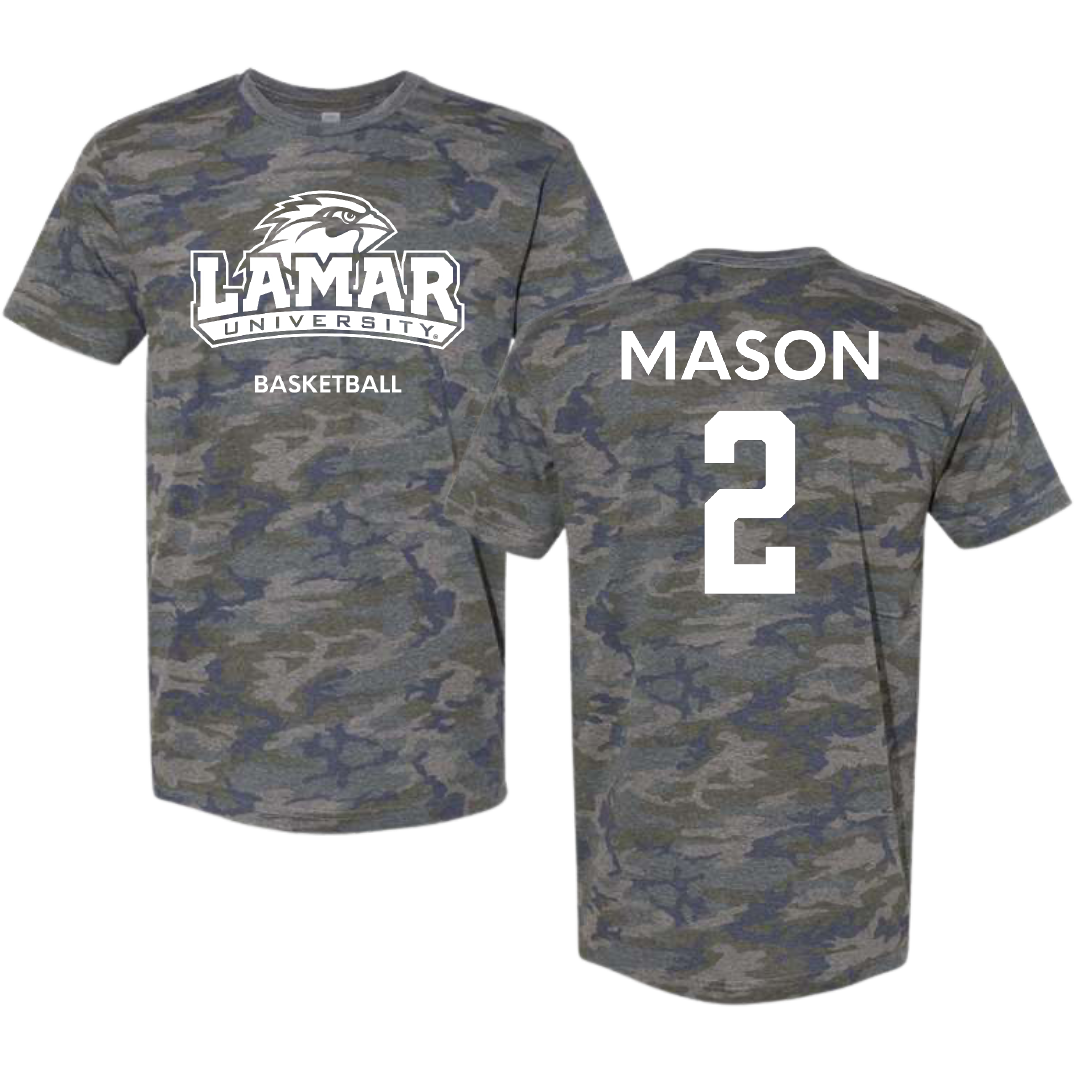 Lamar University Basketball (W) Vintage Camo Tee - #2 Victoria Mason