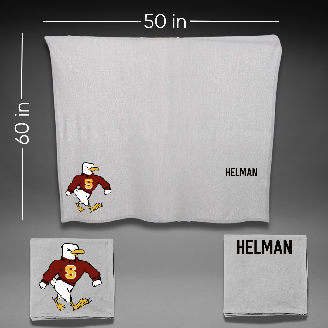 Salisbury University TF and XC Gray Blanket - Bradley Helman