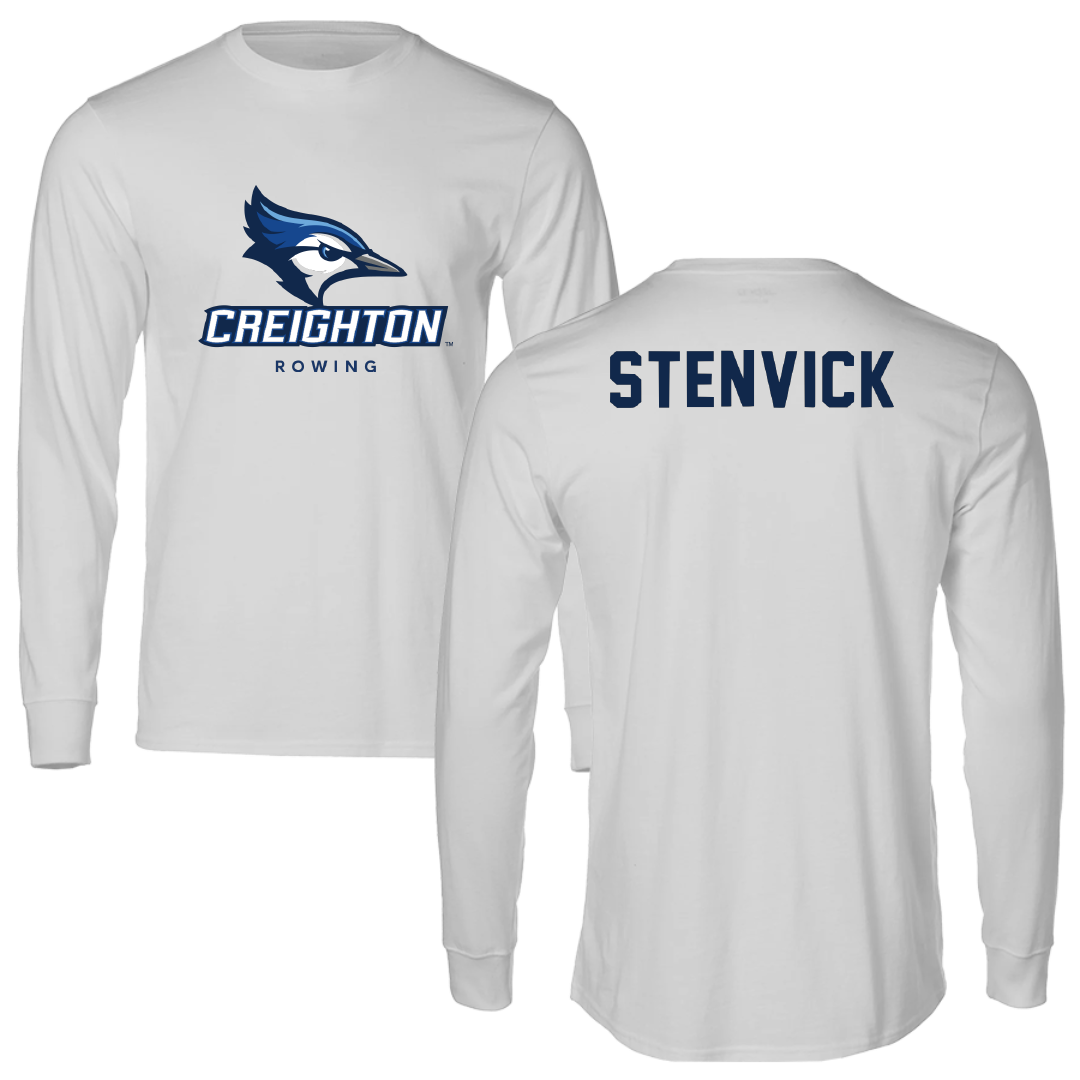 Creighton University Rowing Light Gray Performance Long Sleeve - Julia Stenvick