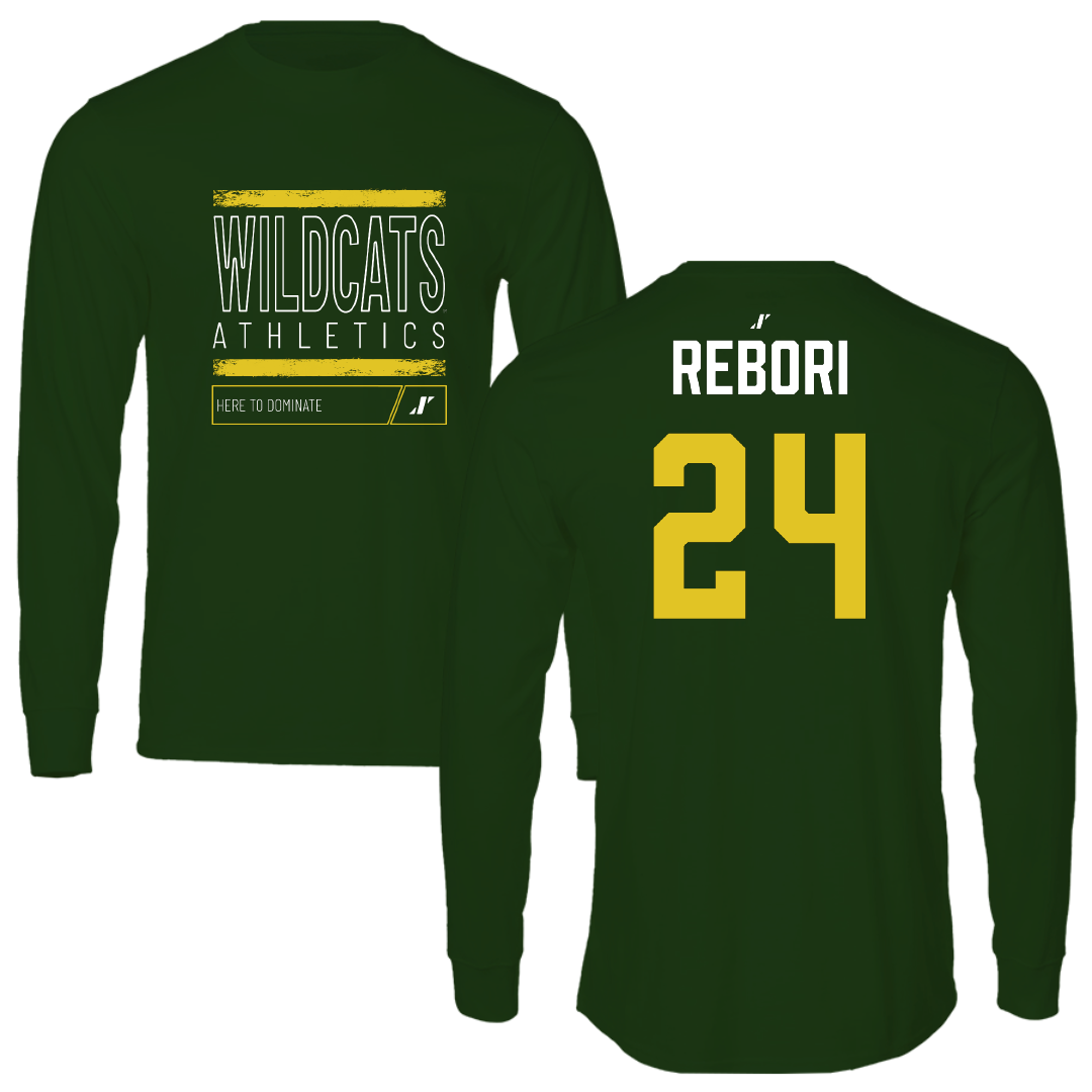 Northern Michigan University Soccer (M) Forest Green Dominate Long Sleeve - #24 Max Rebori