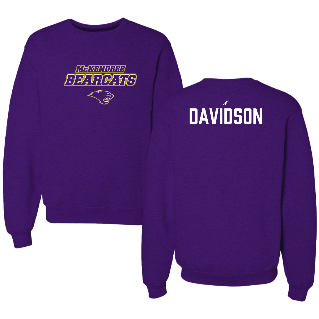 McKendree University Bowling Purple General Crewneck - Gavin Davidson