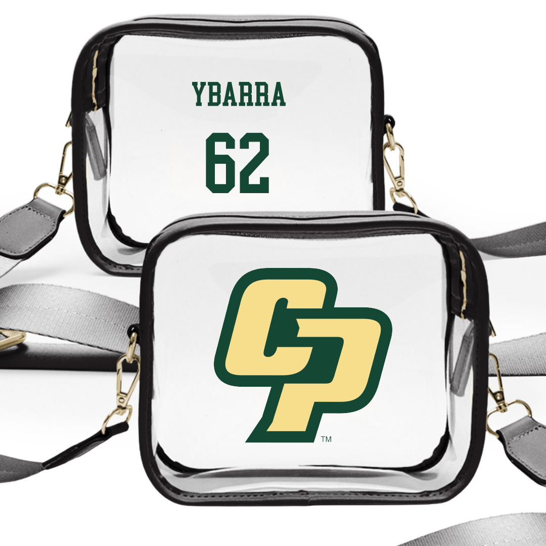Cal Poly Football Black Clear Stadium Bag - #62 Jonathan Ybarra