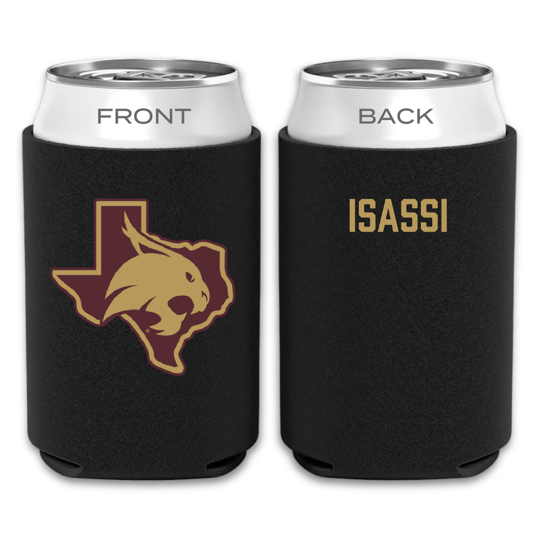 Texas State University Cheer Black Can Cooler - Jillian Isassi