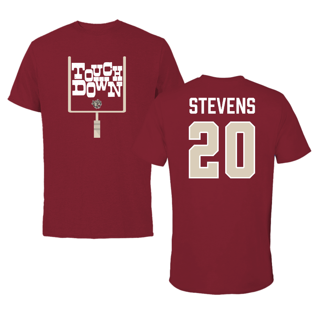Lafayette College Football Cardinal Touchdown Tee - #20 Robert Stevens