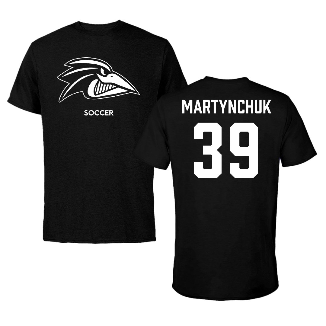 Franklin Pierce University Soccer (M) Black Tee - #39 Nikita Martynchuk