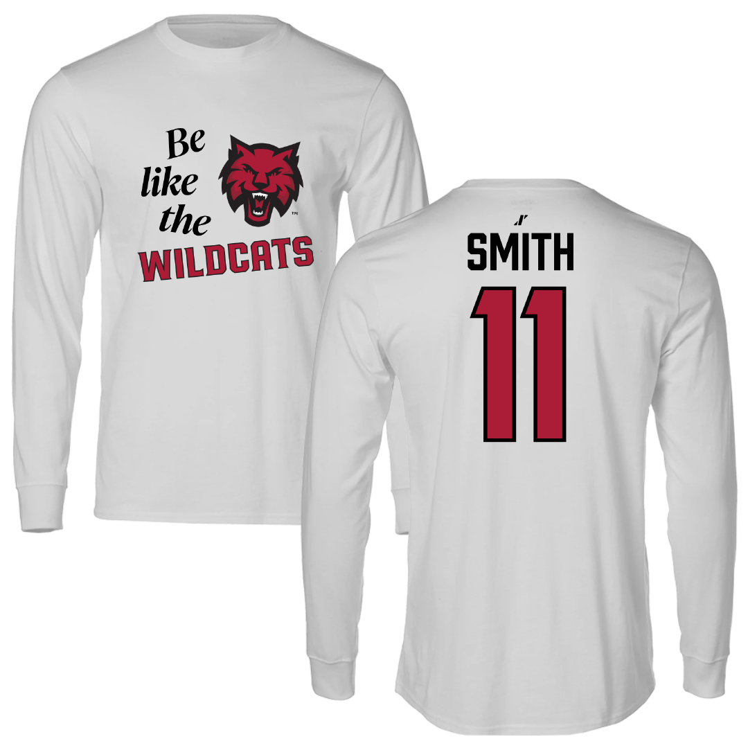 Central Washington University Basketball Light Gray Be Like Us Performance Long Sleeve - #11 Malia Smith