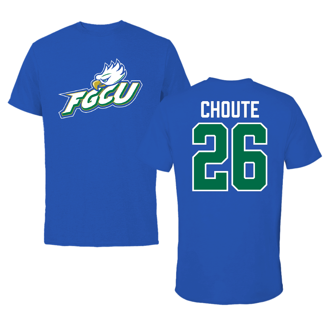 Florida Gulf Coast University Soccer Blue Performance Tee - #26 Job Choute