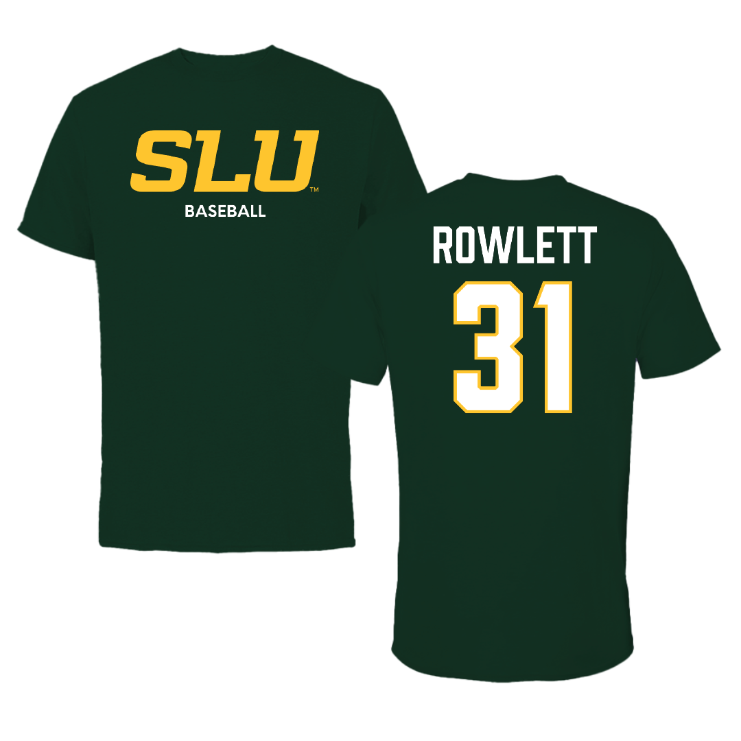 Southeastern Louisiana University Baseball Forest Green Performance Tee - #31 Grady Rowlett