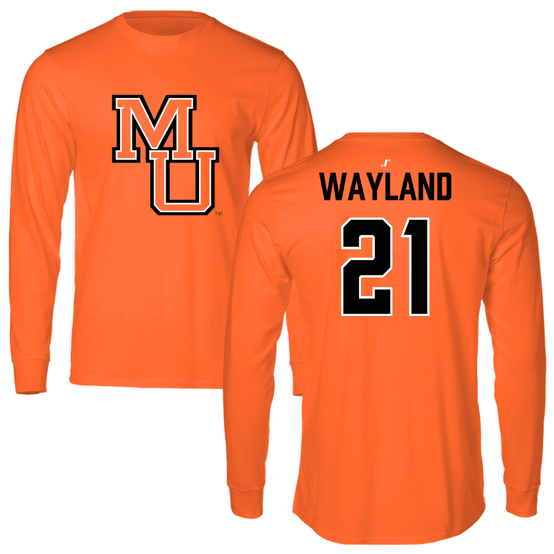 Mercer University Softball Orange Long Sleeve - #21 Meredith Wayland