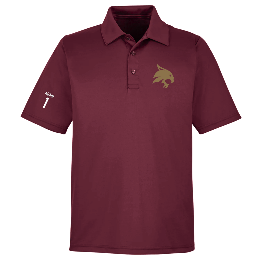 Texas State University Volleyball (W) Maroon Polo - #1 Ally Adair