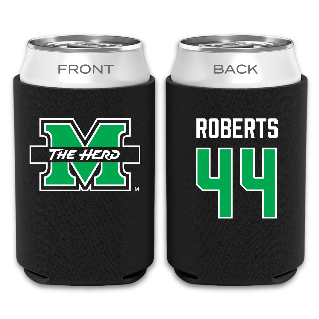 Marshall University Football Black Can Cooler - #44 Antwan Roberts