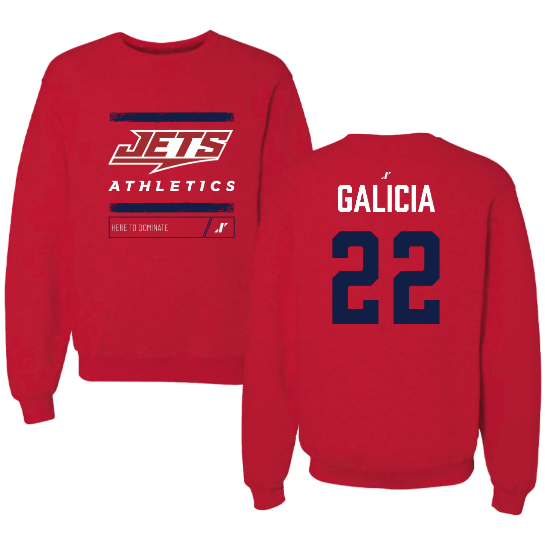 Newman University Bowling Red Dominate Crewneck - #22 Nathan Galicia