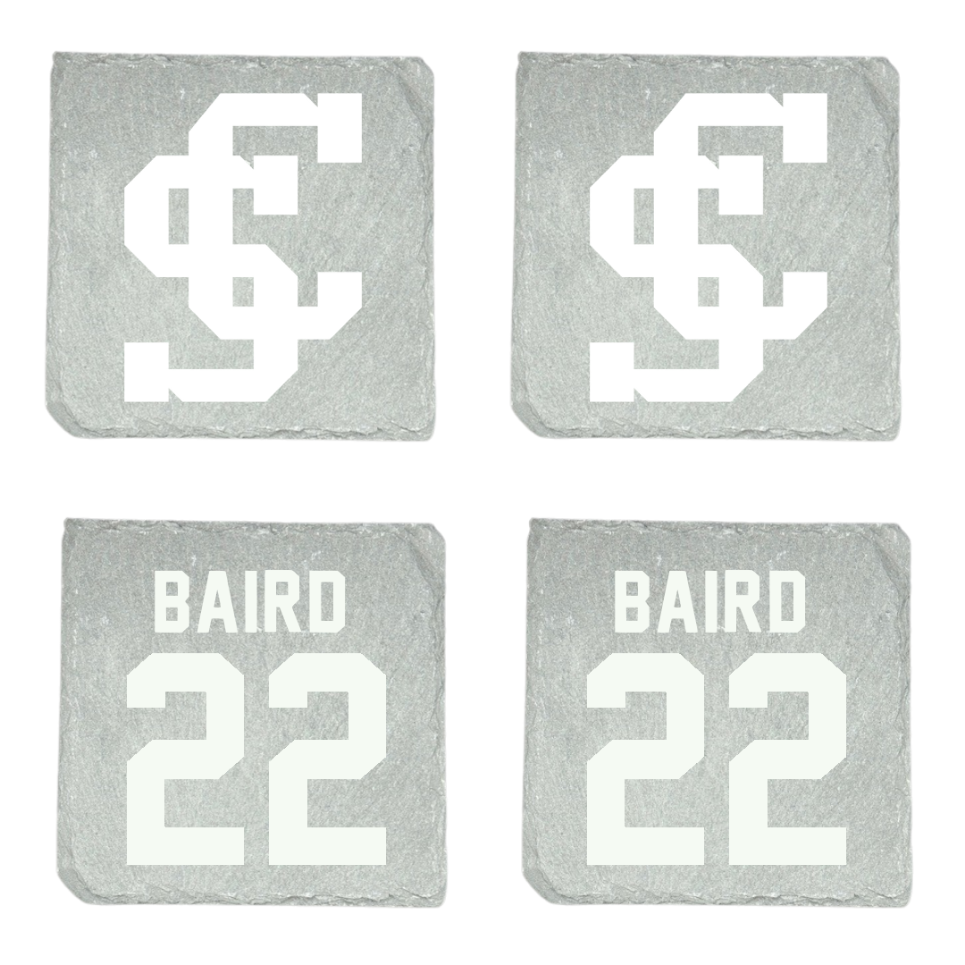 Santa Clara University Water Polo Stone Coaster (4 Pack)  - #22 Luke Baird