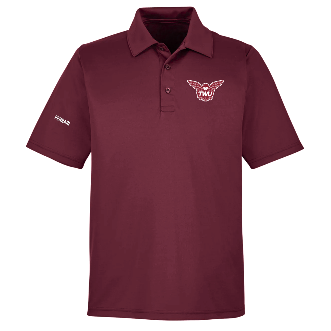 Texas Woman's University Gymnastics (W) Maroon Polo - Brooke Ferrari