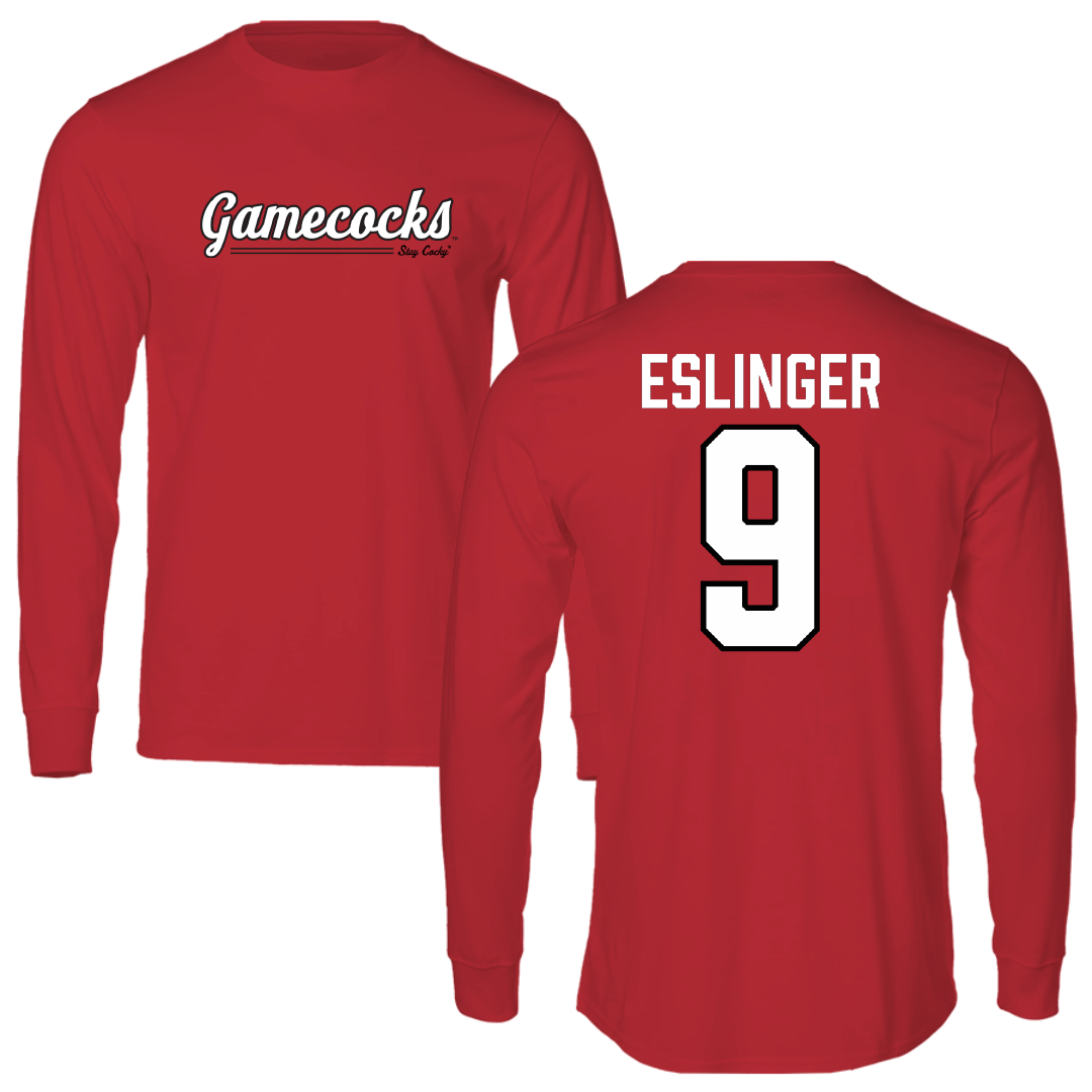 Jacksonville State University Softball Red General Performance Long Sleeve - #9 Jordan Eslinger