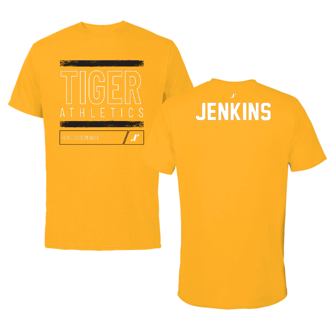 Grambling State University TF and XC Gold Dominate Performance Tee - Isaac Jenkins