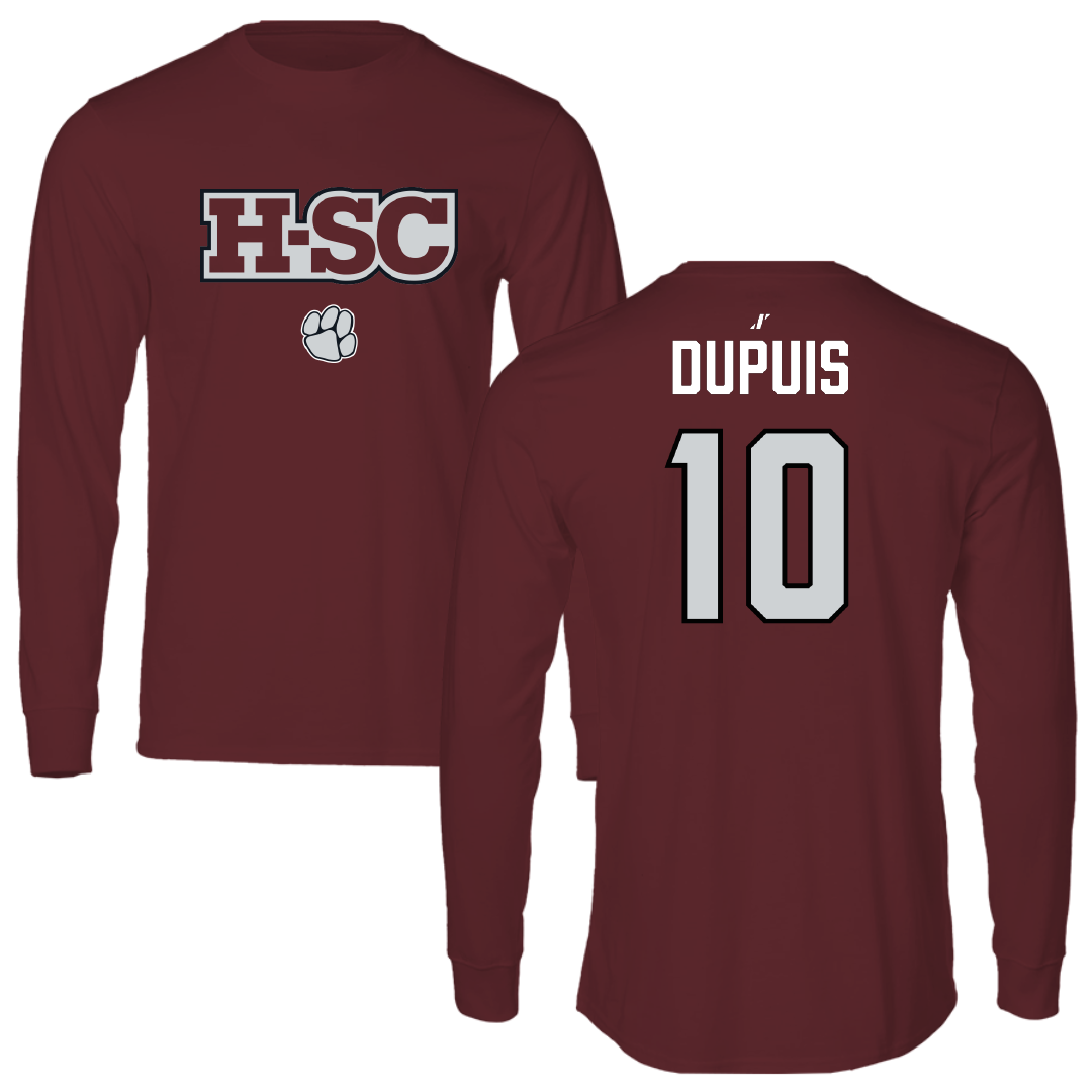 Hampden-Sydney College Football Maroon Tigers Long Sleeve - #10 Nate DuPuis