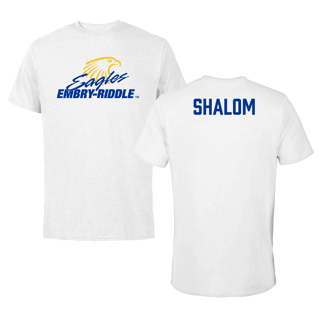 Embry-Riddle Aeronautical University Tennis (M) White Tee - Michael Shalom