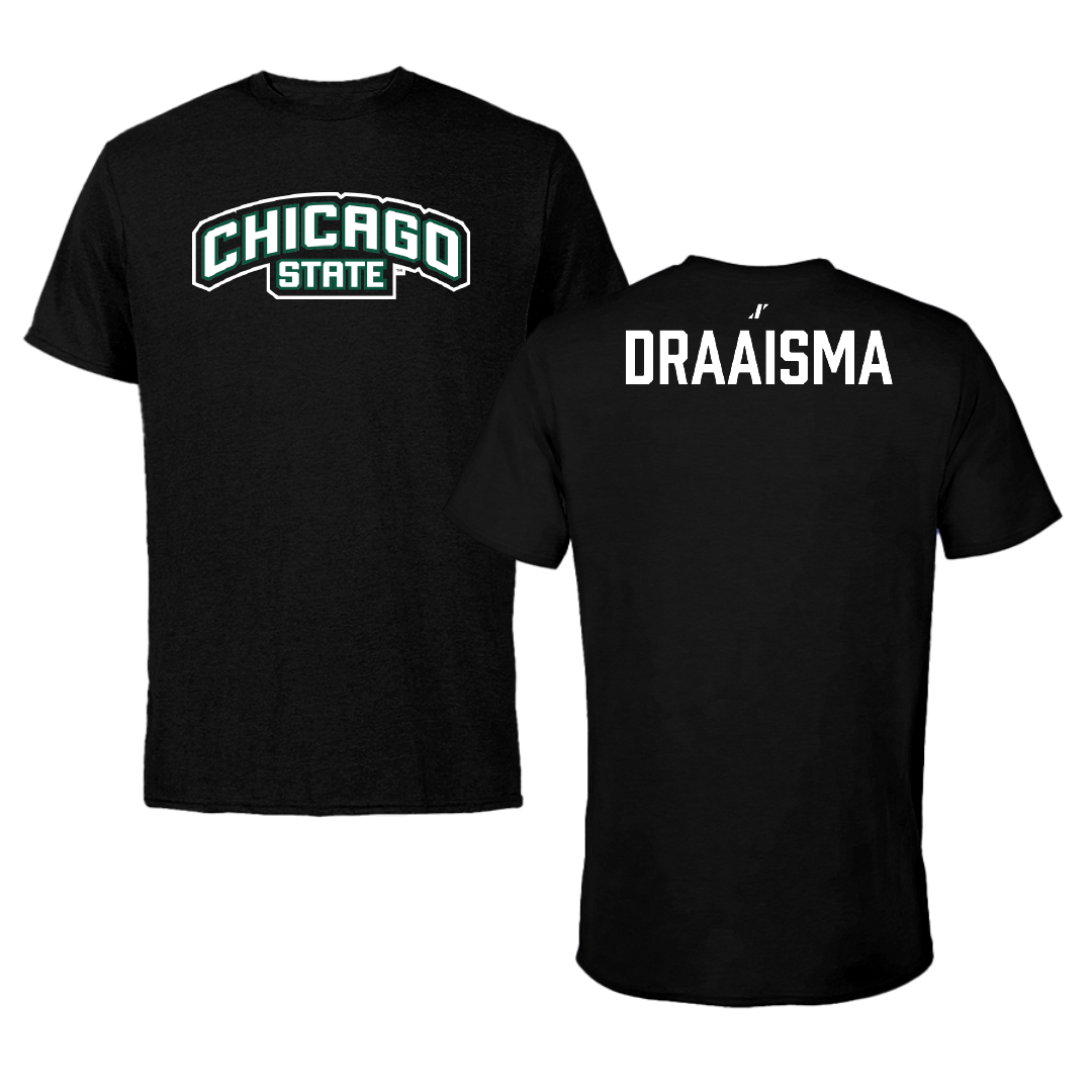Chicago State University TF and XC Black Performance Tee - Jacob Draaisma
