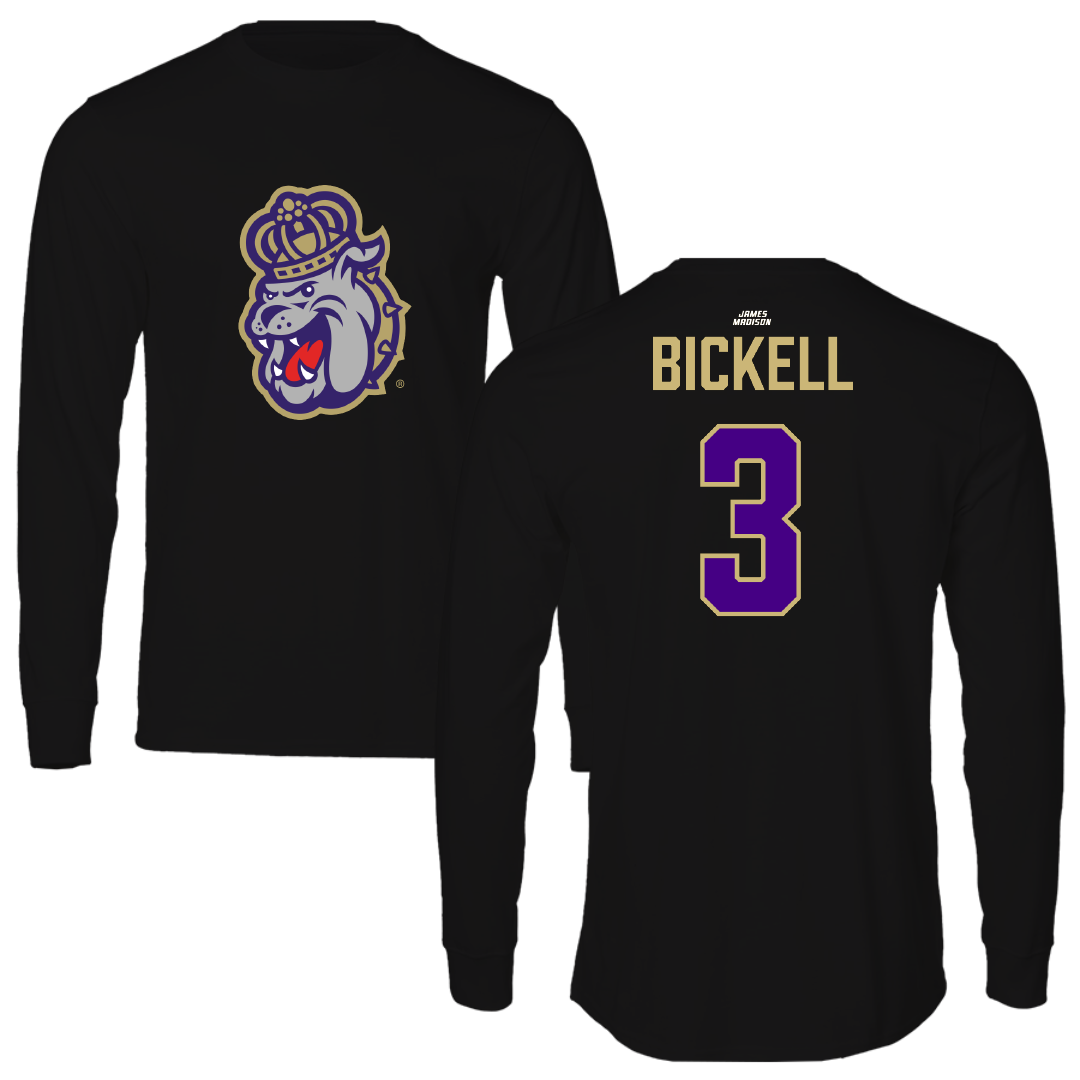 James Madison University Lacrosse (W) Black Performance Long Sleeve - #3 Avery Bickell