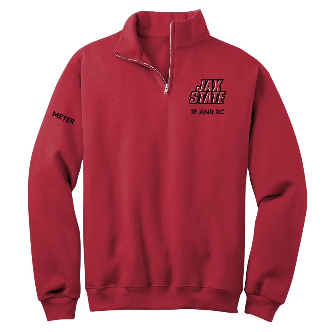 Jacksonville State University TF and XC Red Quarter-Zip - Caden Meyer